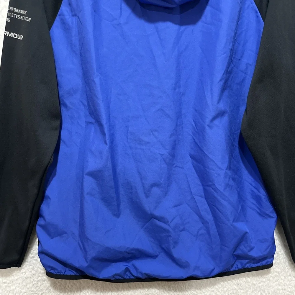 Under Armour Coldgear Storm Performance‎ Athlete Blue/Black Full Zip Jacket Sz M